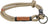 Trixie dog collar be nordic - half-slip sand black - 45x0.8 cm round woven rope