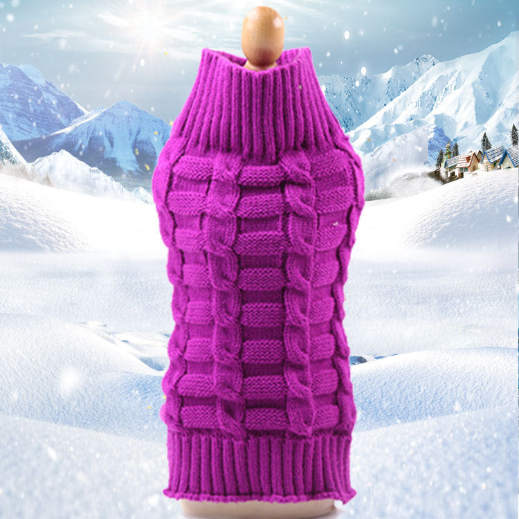 Cashmere Twisted Rope Pet Sweater For Dogs
