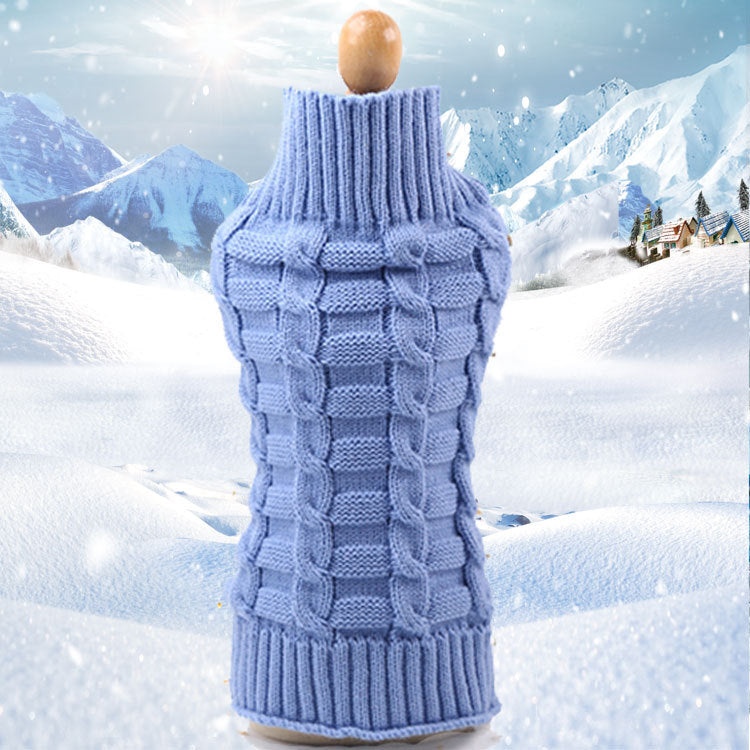 Cashmere Twisted Rope Pet Sweater For Dogs