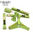 5-Piece Step-In Dog Harness and Leash Walking Set – Green