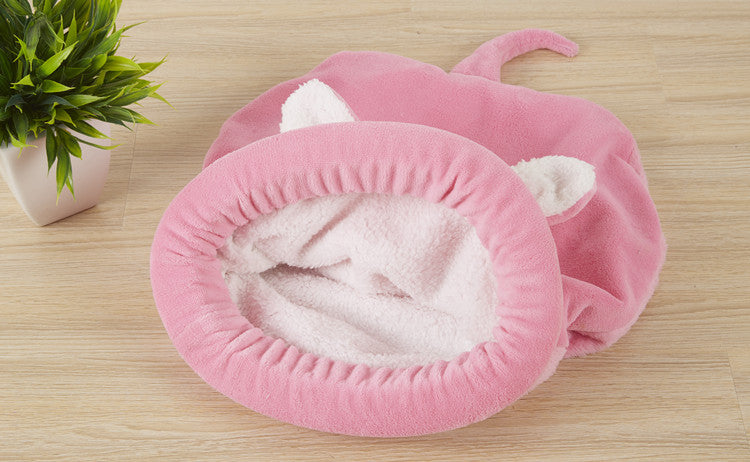 Dog and Cat Bed with Bunny Ears