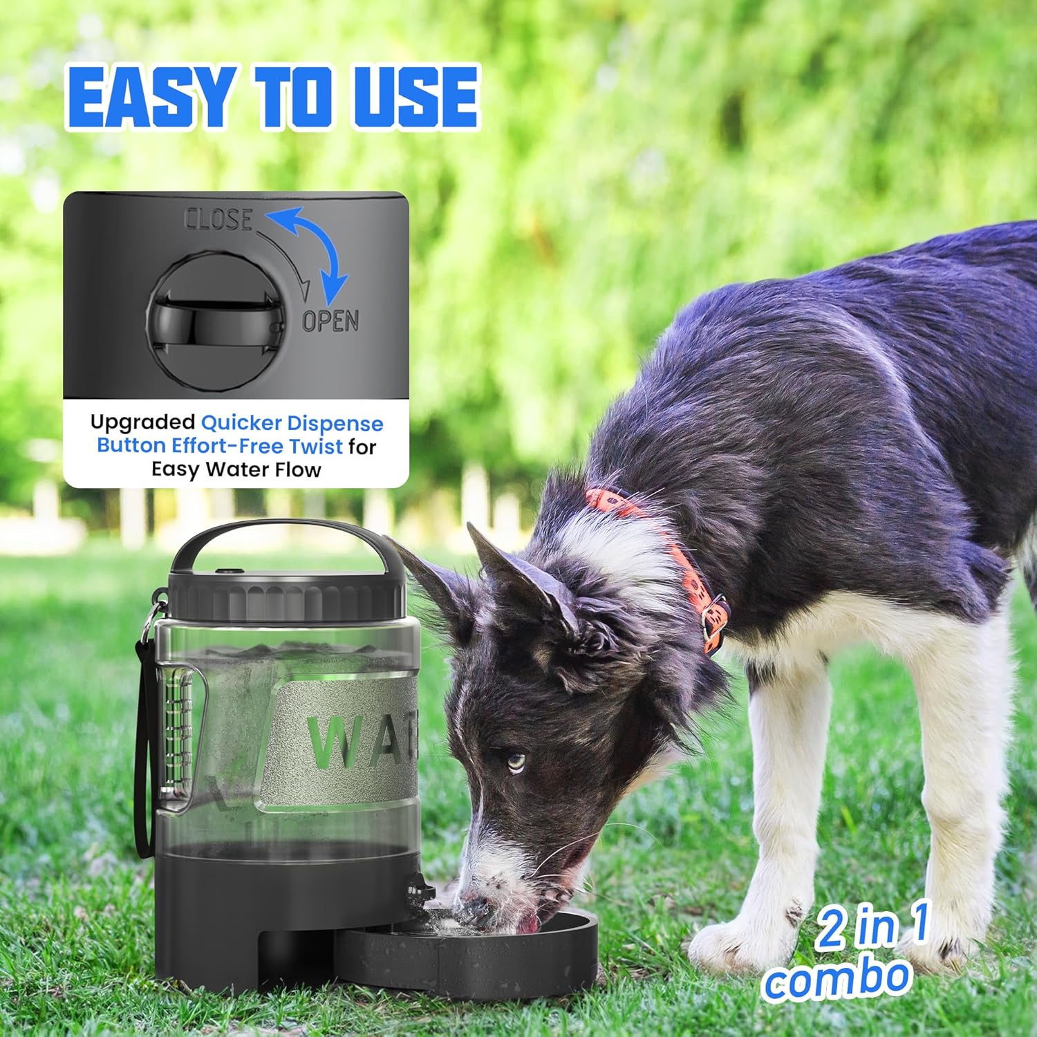 95OZ Large Dog Travel Water Bottle