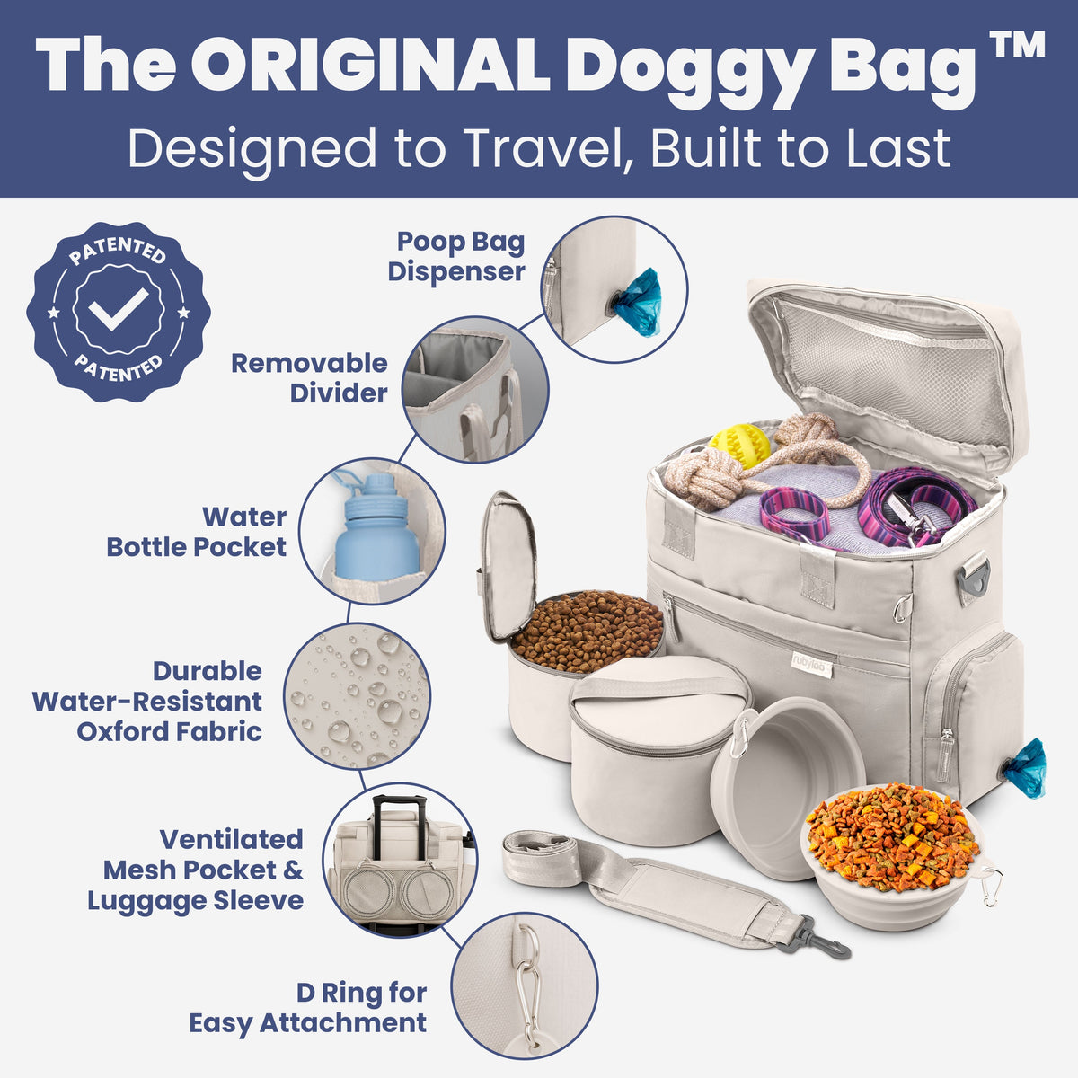 The Original Doggy Bag™ – Dog Travel Bag