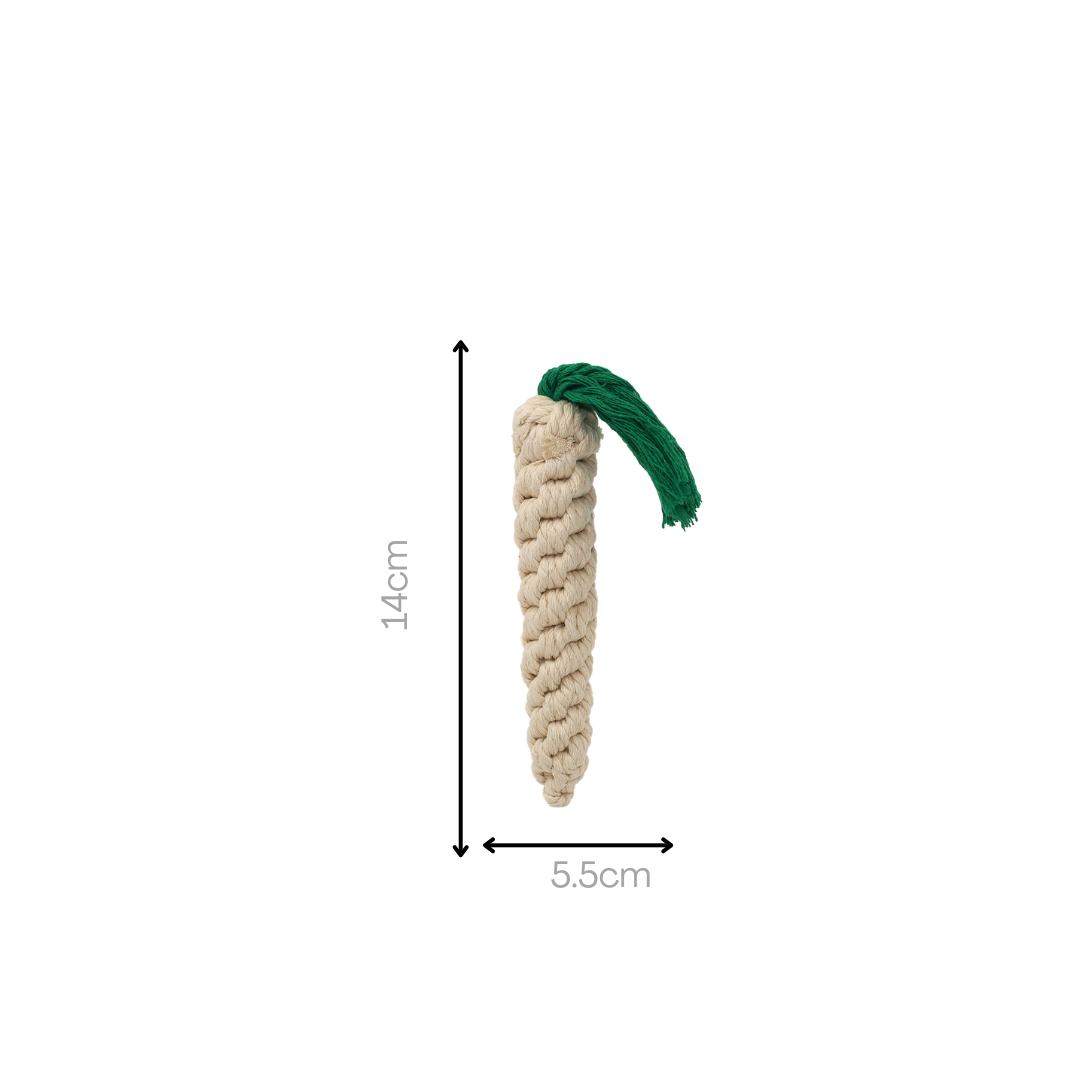 Handcrafted Carrot Rope Toys
