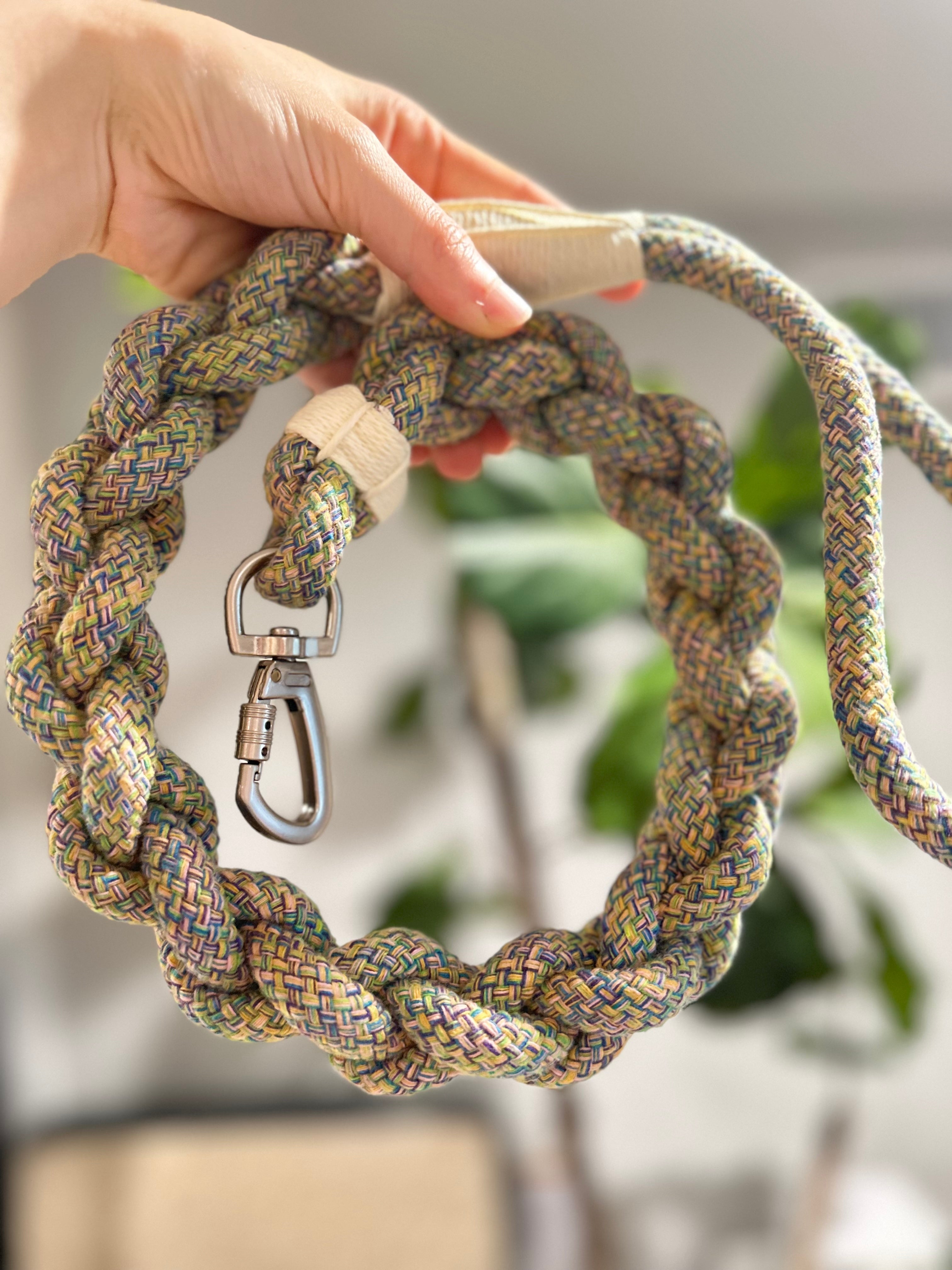 Handcrafted Olive Dog Leash
