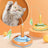 2-in-1 Feather Turntable Cat Toy