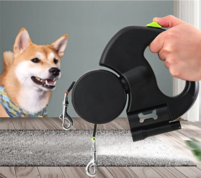 Retractable Double Pet Leash