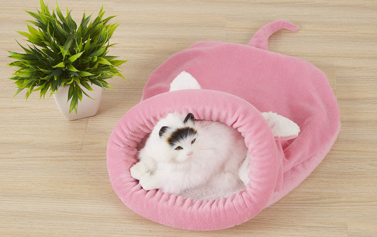 Dog and Cat Bed with Bunny Ears