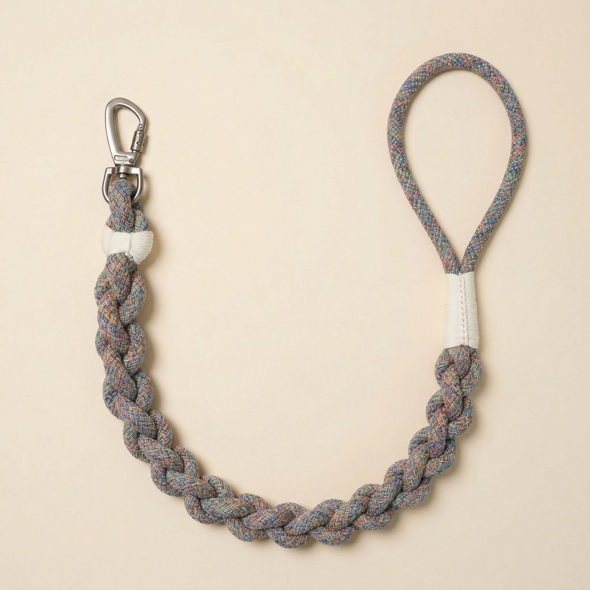 Handcrafted Rainbow Rover Dog Leash